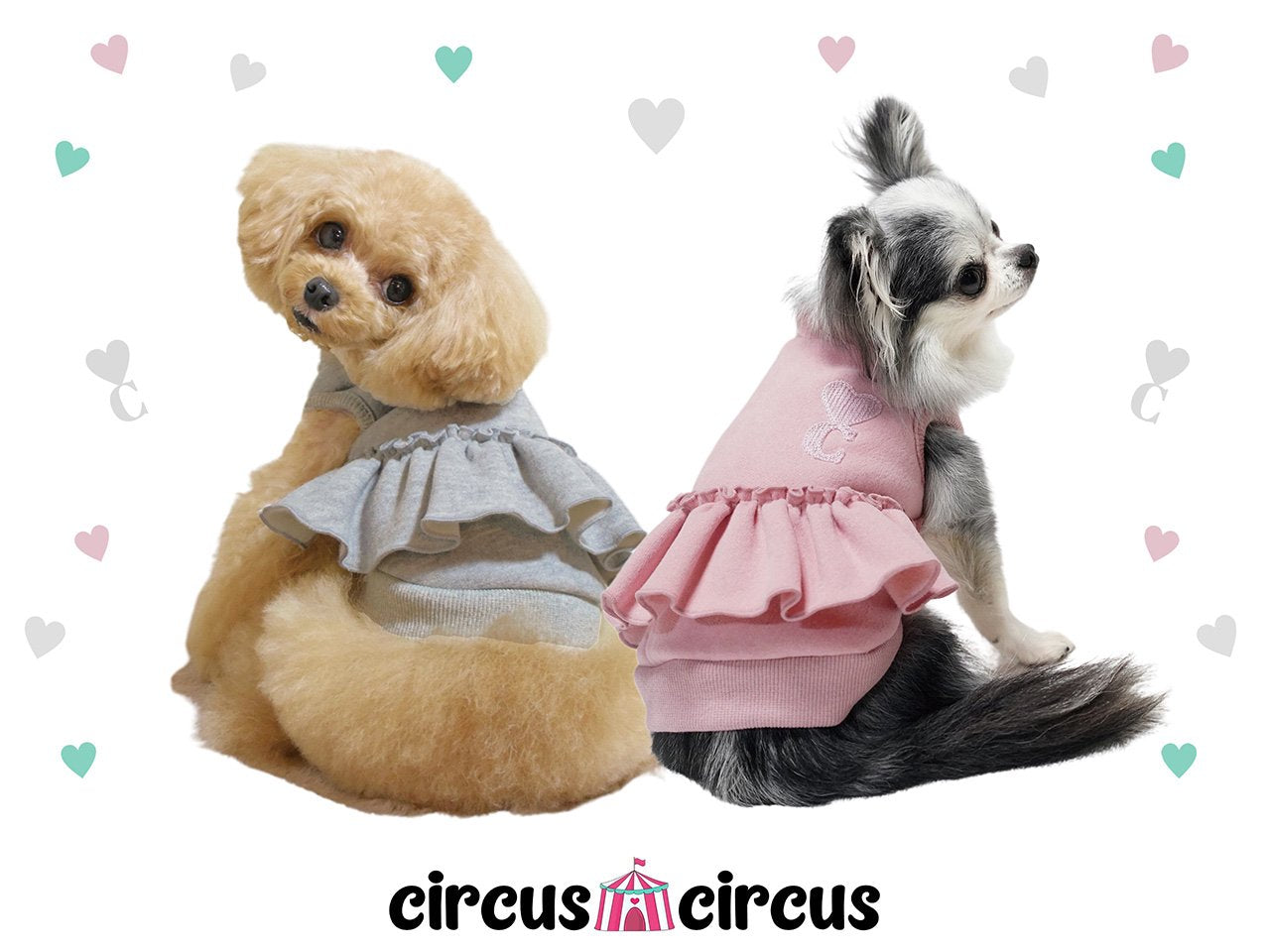 Heart Baby Sweat パーカー circuscircus 犬服 ドッグウェア お揃い