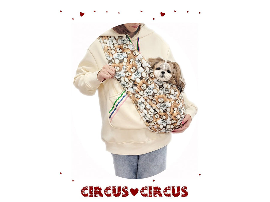 Toy Bear Fur スリング　Free size circus circus　サーカスサーカス　犬　スリング　ペット　抱っこ紐