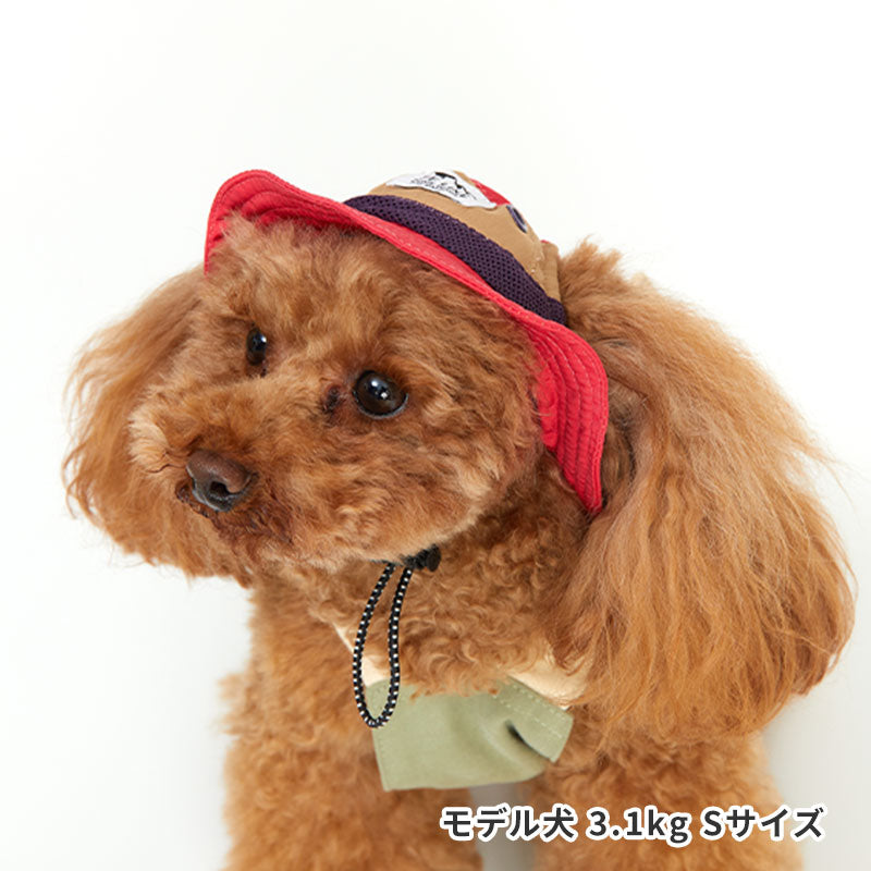 犬用キャップ　アウトドアカラーハット　105s04　Lサイズ　犬用帽子　ぼうし　ボウシ　ライフライク　LIFELIKE　犬の服　ドッグウェア