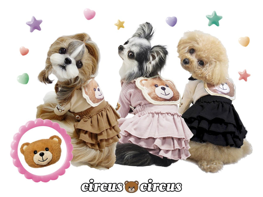 Toy Bear Over SK circuscircus サーカスサーカス　犬服　いぬふく　ドッグウェア　かわいい　冬　ワンピース